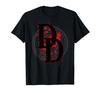 Marvel Daredevil DD Logo Vortex Red Rain Graphic T-Shirt