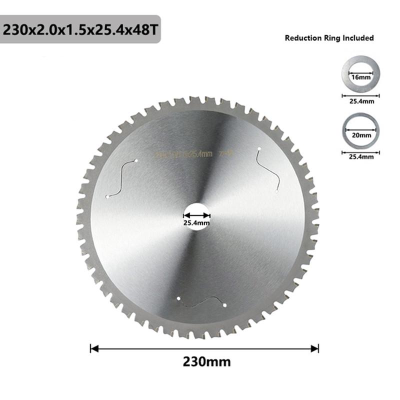 1 шт. Диск для резки металла 136/165/180/230/305/355 мм, твердосплавный пильный диск 30T-80T для стального круглого режущего диска по металлу