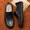 Plus Size Men Loafers Split Leather Shoes Men Casual Shoes Comfortable Quality Men Flats Moccasins Men Shoes