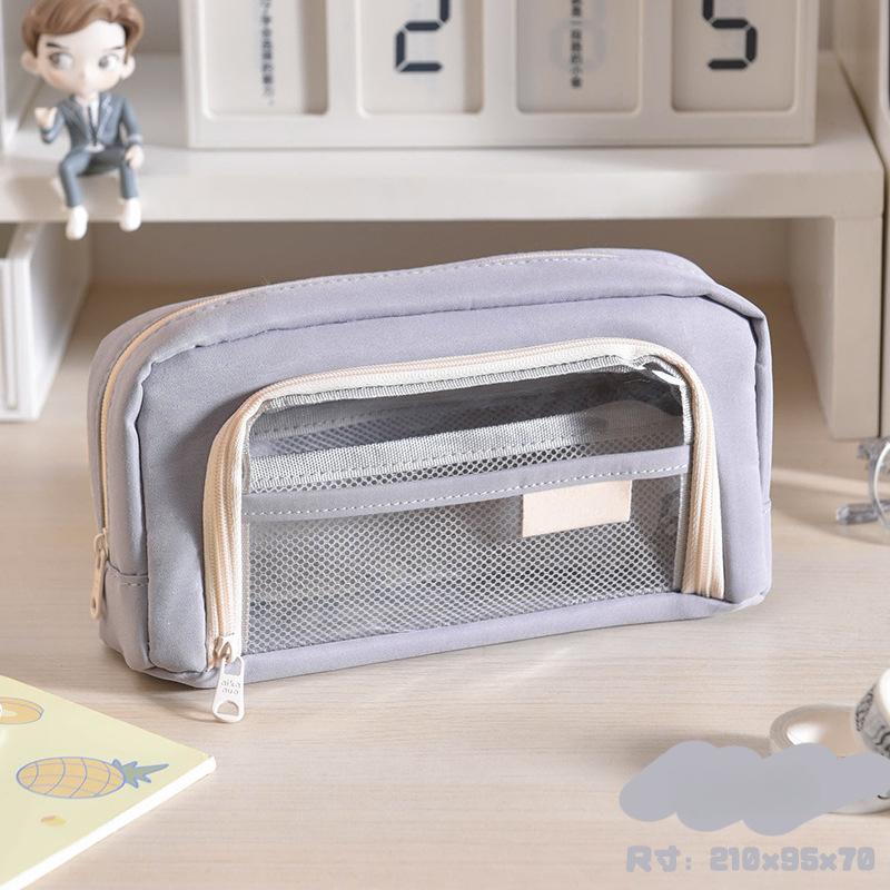 Свежий стиль, прозрачные сумки для карандашей, красивая сумка для ручек, водонепроницаемый держатель для канцелярских принадлежностей большой емкости, школьные/офисные принадлежности