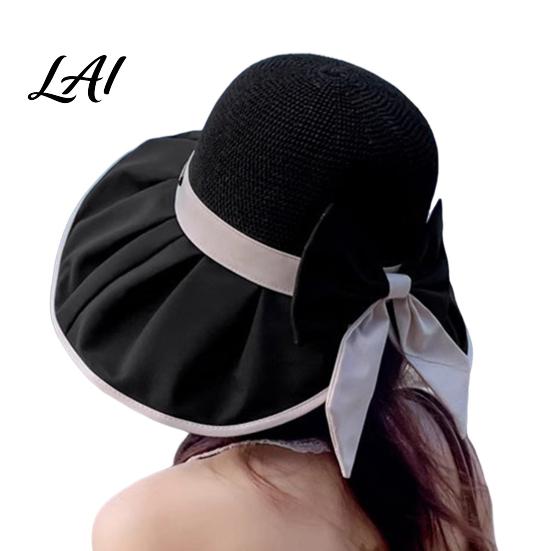 Summer Straw Hat for Outdoor Activities Wide Brim Sun Hat with Breathable Hollow Knit Women Design Foldable Beach Travel And Vacation Bonnet