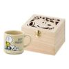 Yamaka Shoten "PEANUTS" Snoopy Mug, 350ml (Wooden Case), Best Friends Design, Perfect Gift for Mother's Day, Made In Japan, SN453-11H