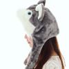 Cute Wolf Plush Hat Cute Windproof Warm Hat Dress Up Winter Ear Protect Hat Gift Winter Beanie Hat For Boy Girl Adult