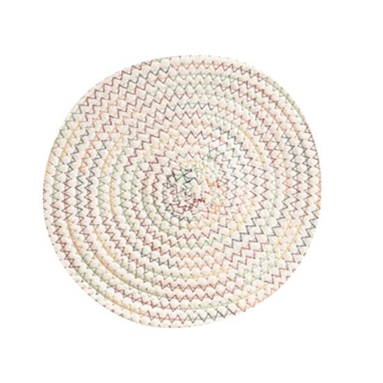 Мягкий хлопковый тканый набор подставок, теплоизоляционный, водопоглощающий, шумопоглощающий, хлопковый коврик для чашек, против ожогов