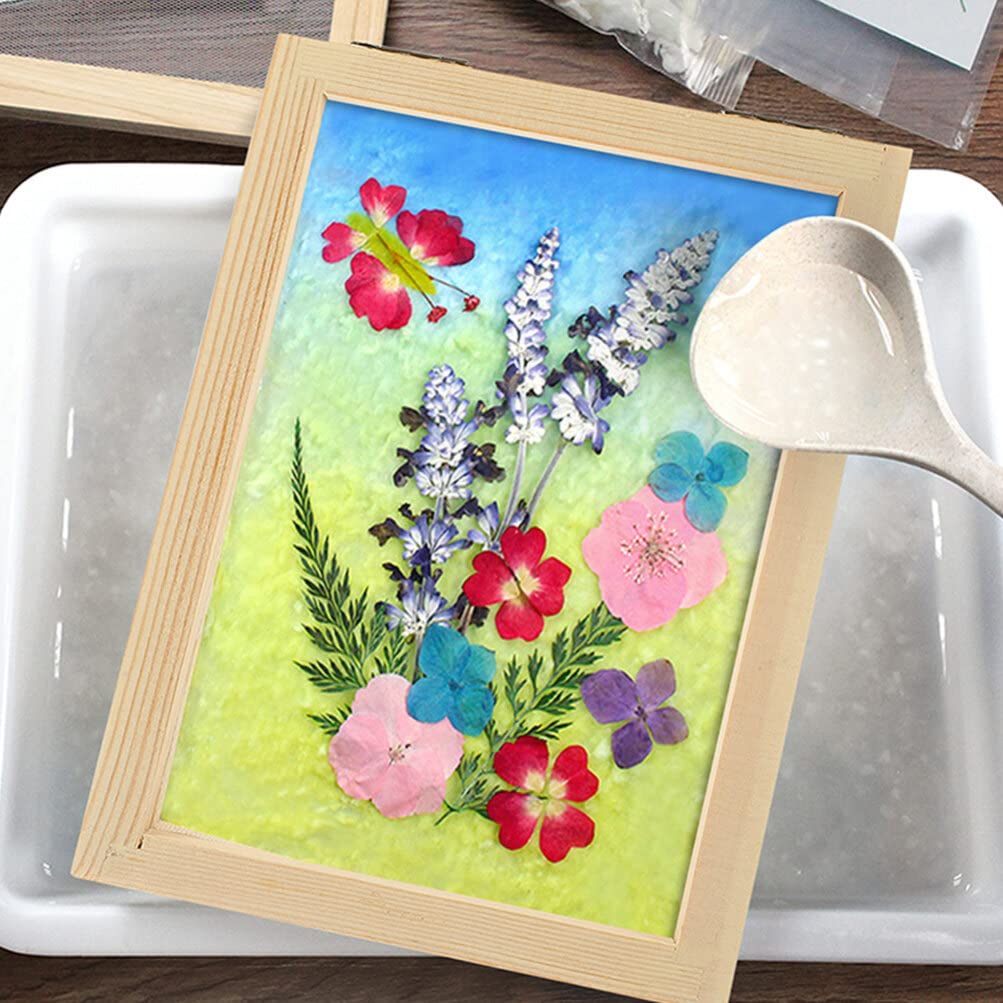 Operitacx Маленькая деревянная рама для шелкографии с сеткой для шелкографии Деревянная и рама 4 штуки Сетка, Экран, Форма,