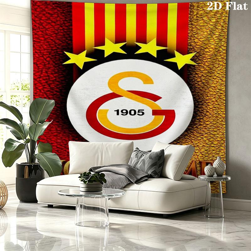 Galatasaray S Custom Name Wall Tapestry Aesthetic Wall Hanging Printed Fabric Blanket Decorative Tapestries for Bedroom Living Room Home Decor
