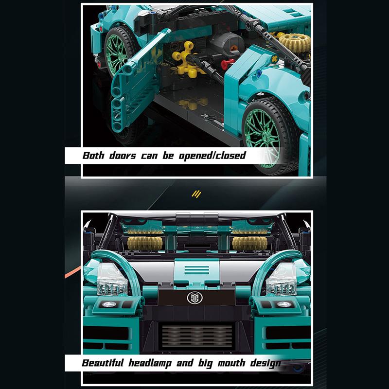 Технический эксперт, знаменитый спортивный автомобиль, строительные блоки, модель скоростного гоночного автомобиля, кирпичи в сборе, игрушки, праздничный подарок для друзей