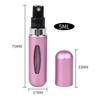 Portable 5ml Mini Refillable Perfume Spray Bottle - Travel Atomizer In Multiple Colors