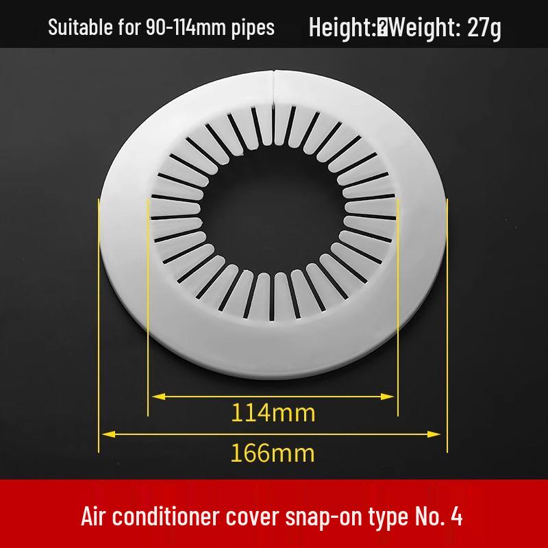 Защелкивающаяся декоративная крышка и заглушка для отверстия трубы кондиционера