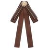 Coffee Color Shirt Unique Accessories Elegant Neck Tie New Charming Pins  For Girls