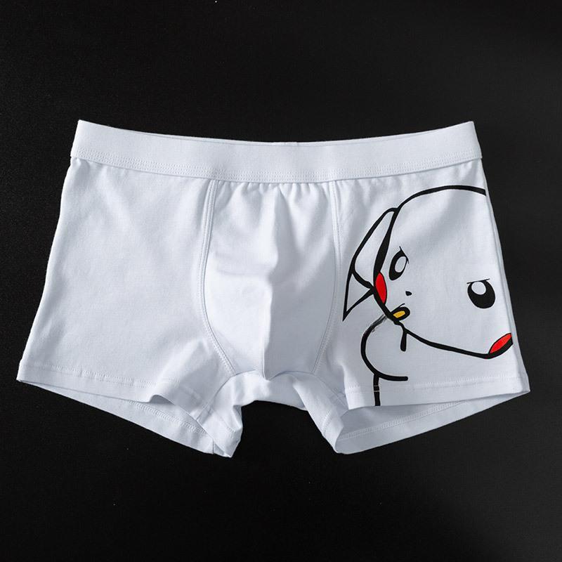Мужские трусы-боксеры, летние дышащие трусы-боксеры с героями мультфильмов для мальчиков, милые трендовые хлопковые трусы высокого качества