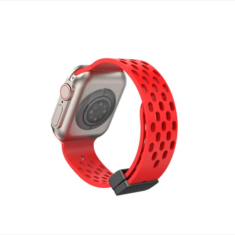 Браслет из жидкого силикона с магнитным ремешком для Apple Watch Ultra Band 44 мм, 45 мм, 49 мм, 38 мм, 40 мм, 41 мм, 42 мм, iWatch Series 7 8 se 6 5 3