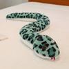 Striped Hand Puppet Snake Doll Simulation S-curved Python Water Boa Plush Toy Halloween Trick Zodiac Gift