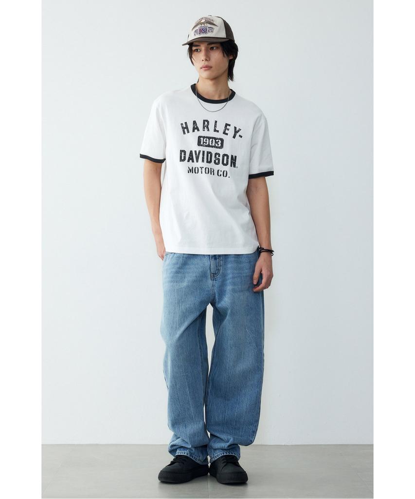 HARLEY-DAVIDSON COLLECTIONS® Футболка-рингер с надписью Harley 1903 _Белый Hh16111058