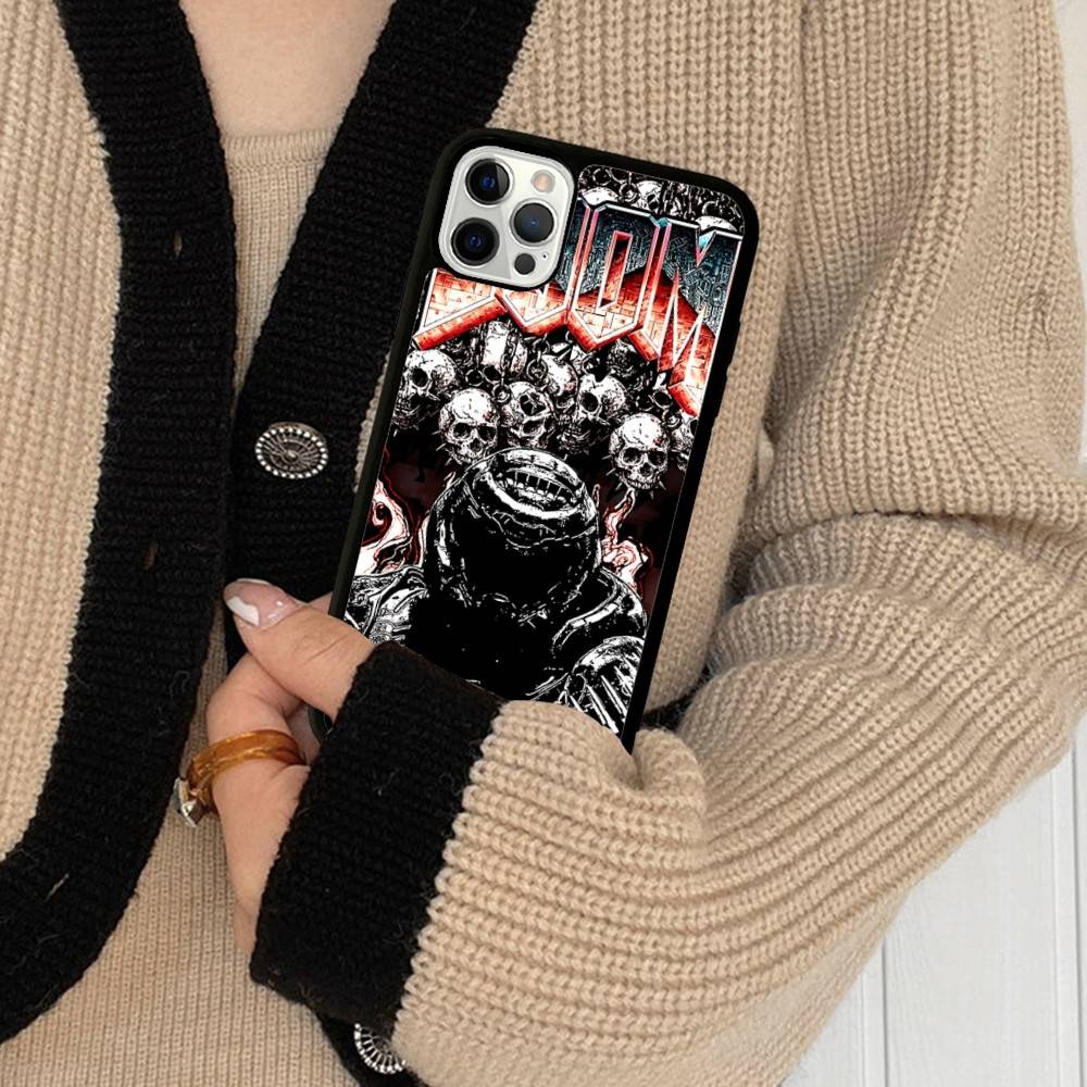 Игровой чехол D-DoomS E-Eternal для IPhone 17 Pro 16 Plus 16 Pro Max 15 14 13 12 11 Задняя крышка из ПК+ТПУ