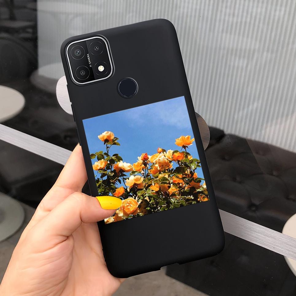 For OPPO A15s Case Black Cool Soft TPU Funda Phone Case For OPPO A15 CPH2185 Cover Silicone Back Cover For OPPOA15s CPH2179 Capa