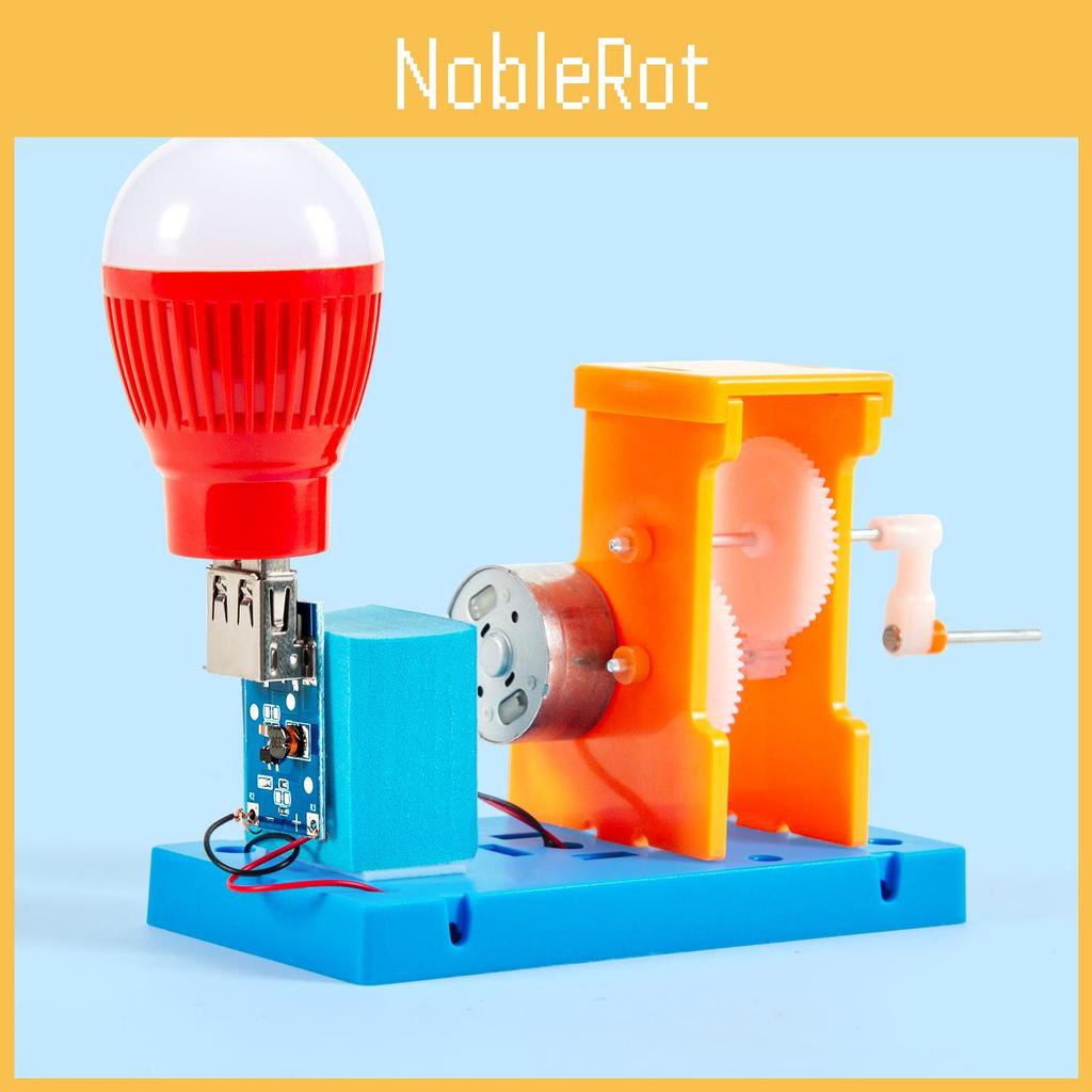 Научный Эксперимент Генератор с Рукояткой DIY Комплект Для Учащихся Креативное Изобретение Образовательная Игрушка