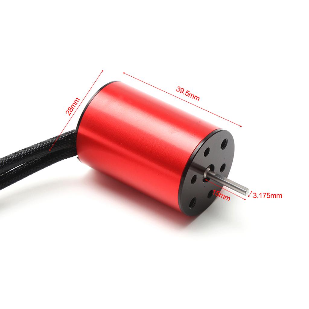 S2838 3600KV Brushless Motor Waterproof Motor Replacement for 1/14 1/16 HSP Traxxas WLtoys RC  Car