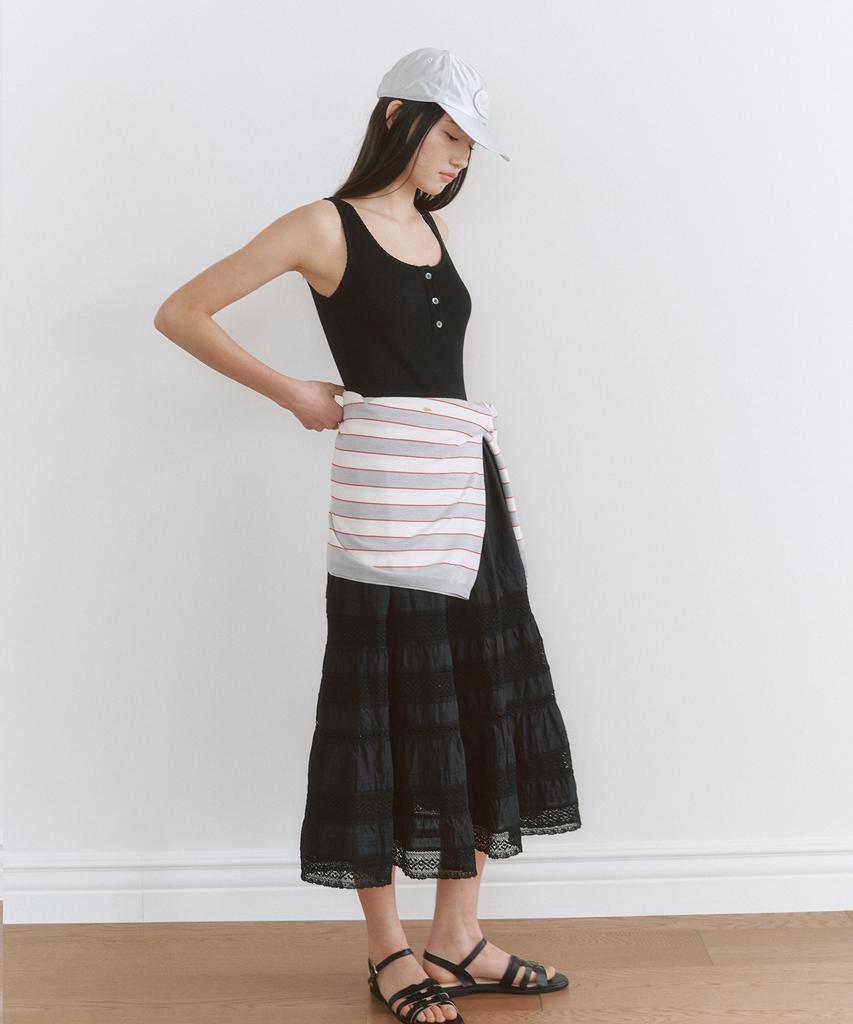 Ceme Cancan Lace Long Dress(Bk)