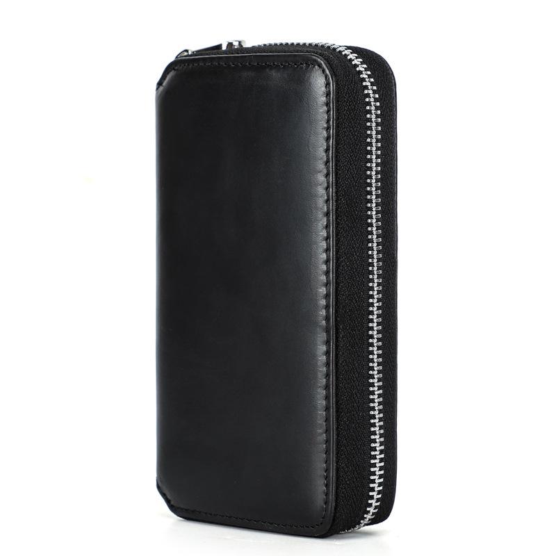 CONTACTS FAMILY Two-Piece Top Grain Cowhide Watch Pouch - Handmade Storage for Couple's Wristwatches