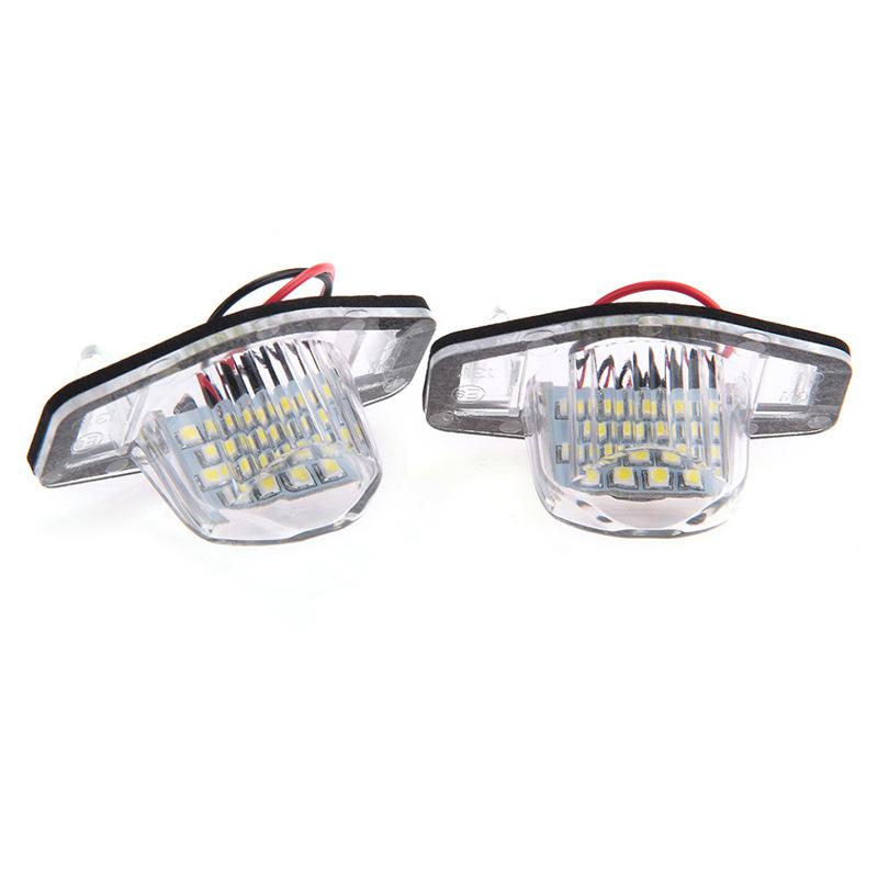 Car Number License Plate LED Light White For Honda Crv Fit Odyssey Jazz Hrv Frv CR-V Stream 12V SMD 18 LED Number Lamp