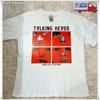 Talking Heads T Shirt Once In A Lifetime 90s Remake Design White Cotton T-shirt