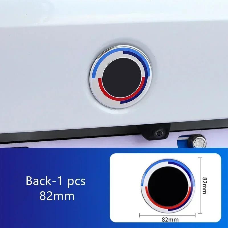 Car 50th Anniversary Logo Front Hood Emblem 82mm+Rear Badge 74mm+Wheel Hub Cap 68mm+56mm steering wheel sticker 45mm For All BMW LC7