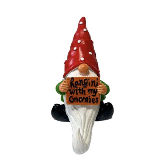 Christmas Gnome Figurine Cartoon Sitting Faceless Dwarf Resin Statue Sculpture Home Office Desktop Decoration Ornament