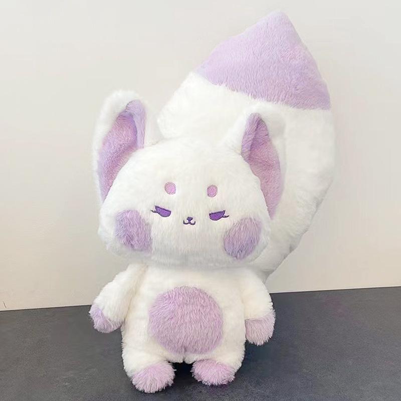 Кукла лиса Дуду, милая кукла лиса с большим хвостом, девочка, спящая подушка, тряпичная кукла, плюшевая игрушка