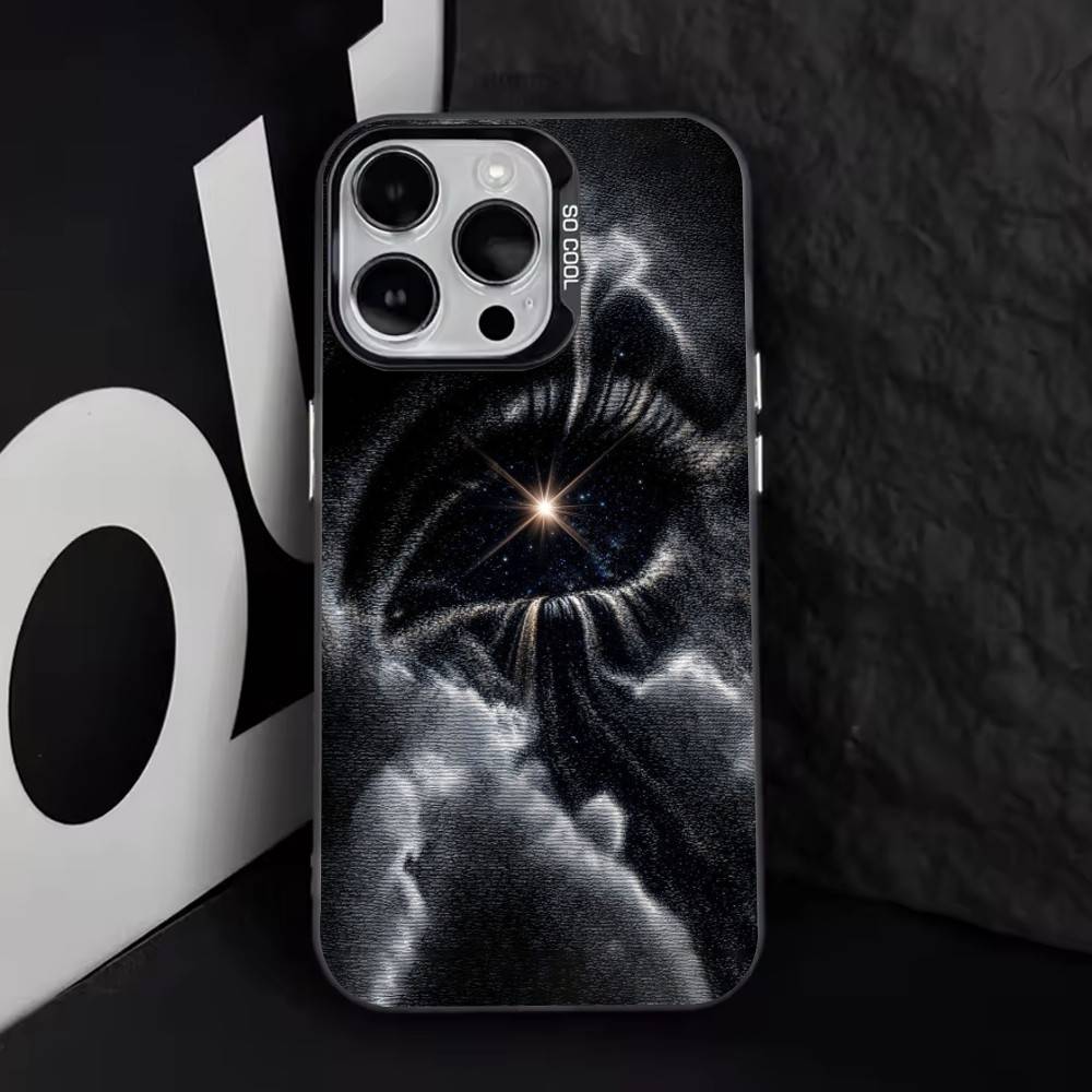 Темное Фэнтези Готика Чехол Для Телефона Для iPhone 17,16,15,14,13,12,11 Plus,Pro Max,XS,Цветной Серебристо-Черный Чехол