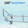Silver Metal Fishing Tool Fishing Pole Bracket Pole Holder Fishing Rod Holder Fishing Rod Stand
