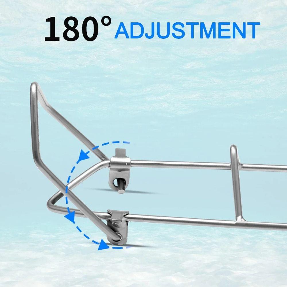 Silver Metal Fishing Tool Fishing Pole Bracket Pole Holder Fishing Rod Holder Fishing Rod Stand
