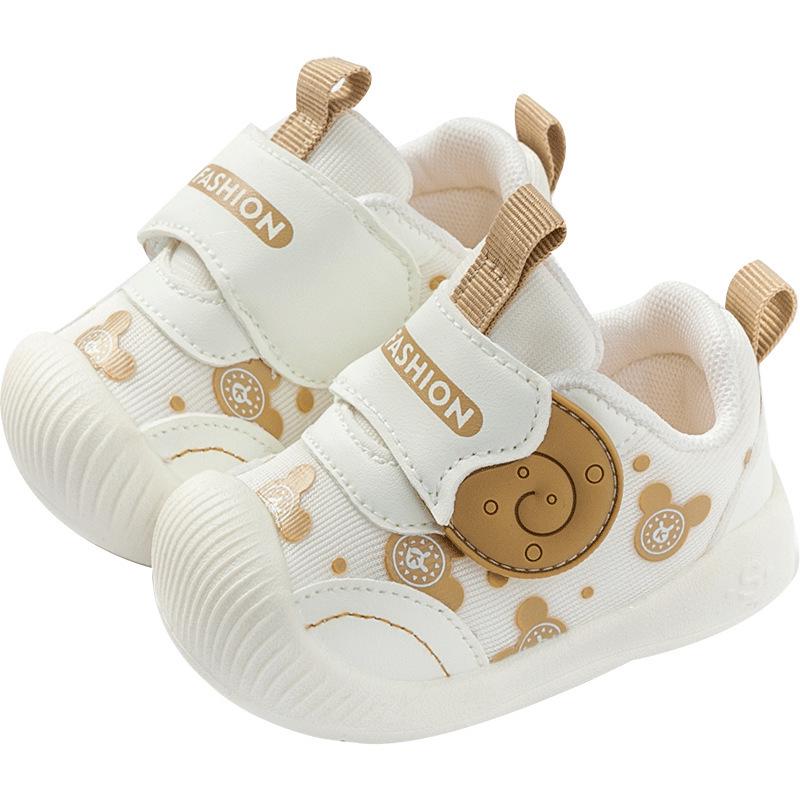 Non-Slip White Baby Walking Shoes: Spring/Autumn Style for Girls, Ages 1-3