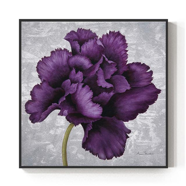 Современное настенное искусство Cuadros Decor, абстрактный большой фиолетовый цветок, холст, картина для декора гостиной, спальни, декоративные постеры с принтом