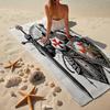 Cross Templars Knight Fashion Beach Towel: Ideal for Summer Adventures, Soft, absorbent and quick drying, suitable for swimming and bathing