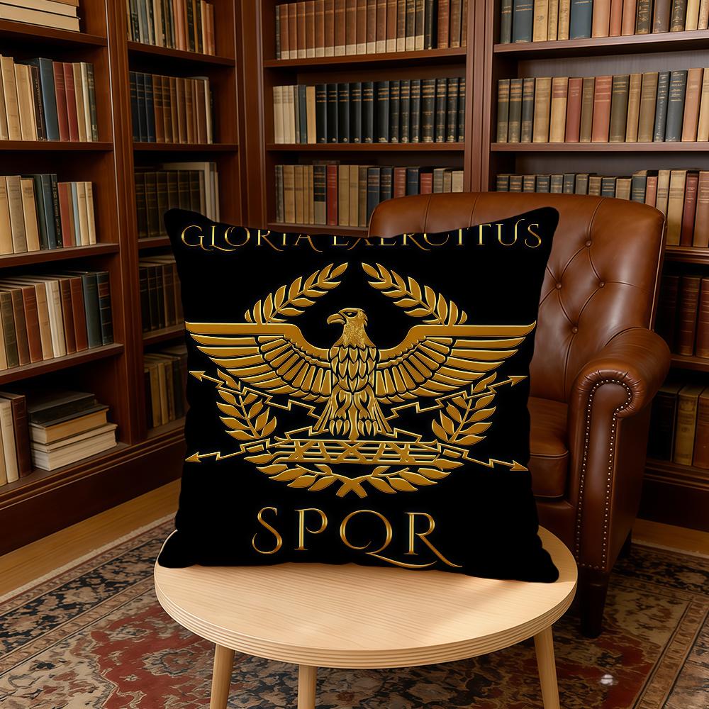 SPQR G-Gold Императорский Орел Рим наволочка для дома, офиса, на день рождения, годовщину, подарки, мягкая, приятная для кожи наволочка