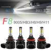 9005/HB3 H8/H9/H11 LED Bulbs Combo High Brightness 6000K White Mini Car LED Headlight Lamps
