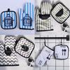 Twill Grid Right Glove Thick Microwave Baking Mitten Heat Resistant with Pot