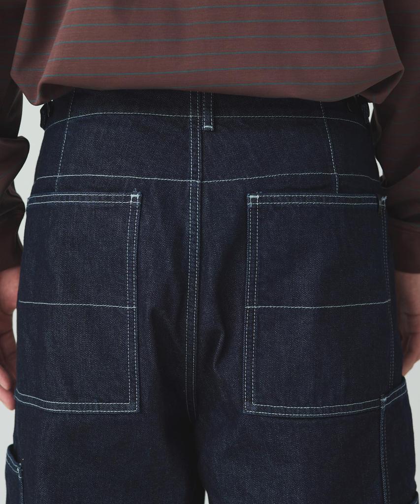 Snow Peak TAKIBI Denim Pants and Size L PA-25AU008, Men's Women's Indigo,