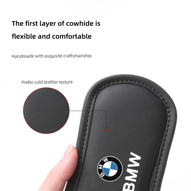 BBJO7 Leather Car Knee Pad Elastic Leg Cushion Armrest Pad Accessories For BMW E70 E39 X7 Performance F30 F10 F20 E92 X3 X2 X4 X6 E60