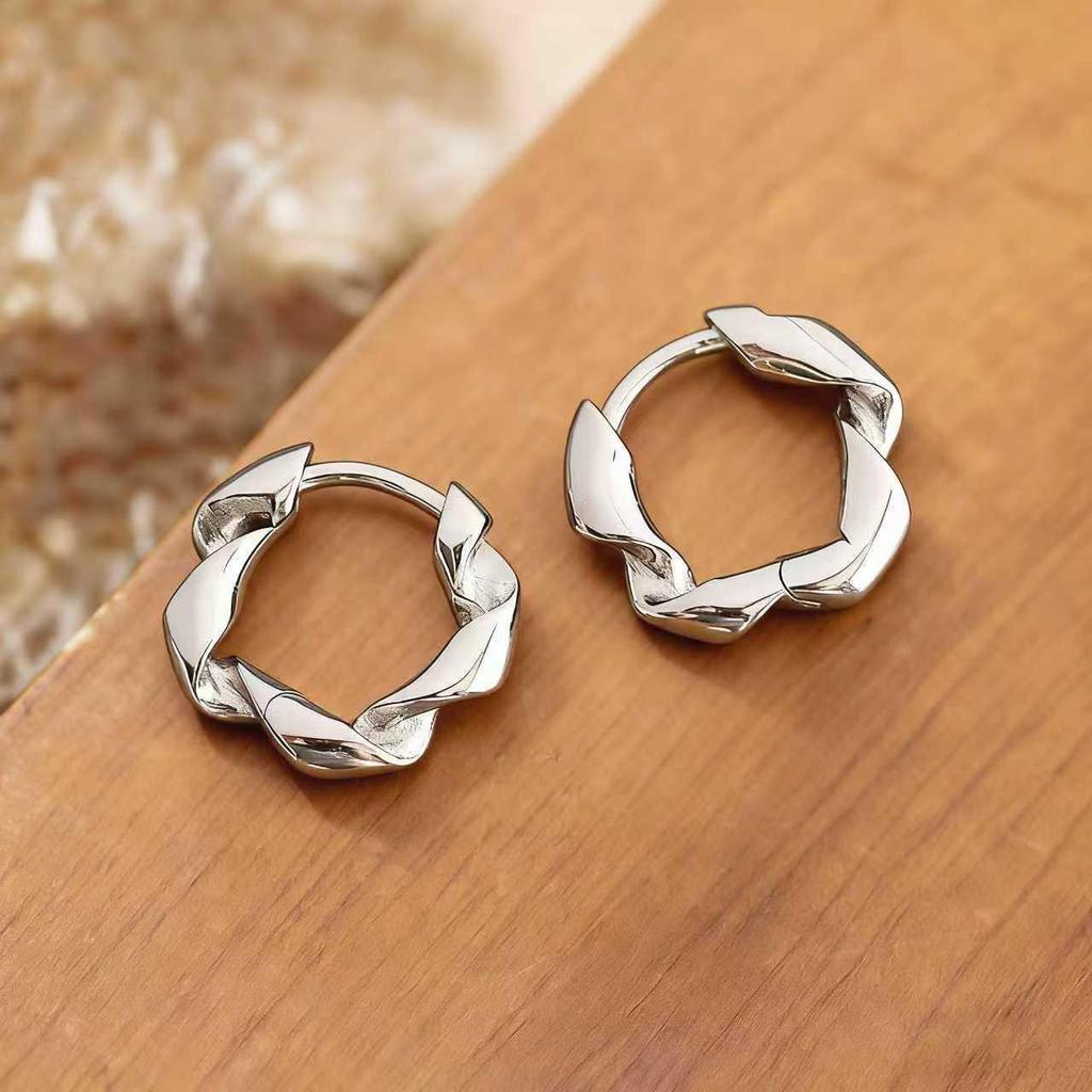 Геометрические серьги-кольца в корейском стиле: Элегантные, Универсальные Украшения для Ушей для Женщин и Студенток
