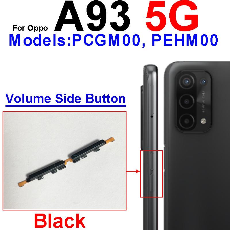 Кнопка питания и громкости для OPPO A93 A94 A95 4G 5G Кнопка включения/выключения Кнопки громкости вверх/вниз Боковые кнопки звука Шлейф Запасные части