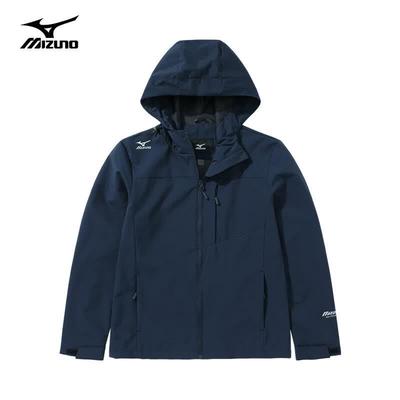 Mizuno Унисекс ветрозащитная куртка с флисовой подкладкой для улицы