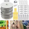 PVC Coated Stainless Steel Cable Rope Heavy Duty Wire Fence Roll Kits  Clothesline