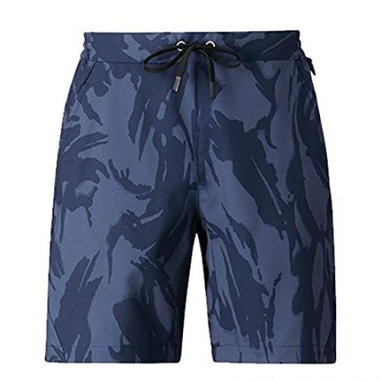 SHIMANO SS Light Navy Brush Size Shorts, Camo, S, WP-043T