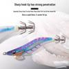 YAMASHITA Luminous Shrimp & Squid Hooks Set - Size 3.5, UV Blowpipe Lures for High Catch