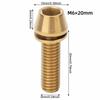 3PCS Titanium Alloy Bike  Stem Bolts Hex Tapered Head Bicycle Disc Brake Screws  Bike Maintenance