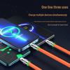 [Quality Assured] 120W Zinc Alloy Fast Charging 3-in-1 Cable for Apple, Android, and Huawei Devices