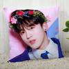 Пользовательская наволочка для квадратной подушки K-POP с Ким Ё Ханом, наволочка на молнии, 45x45 см(Одна сторона) 12.24