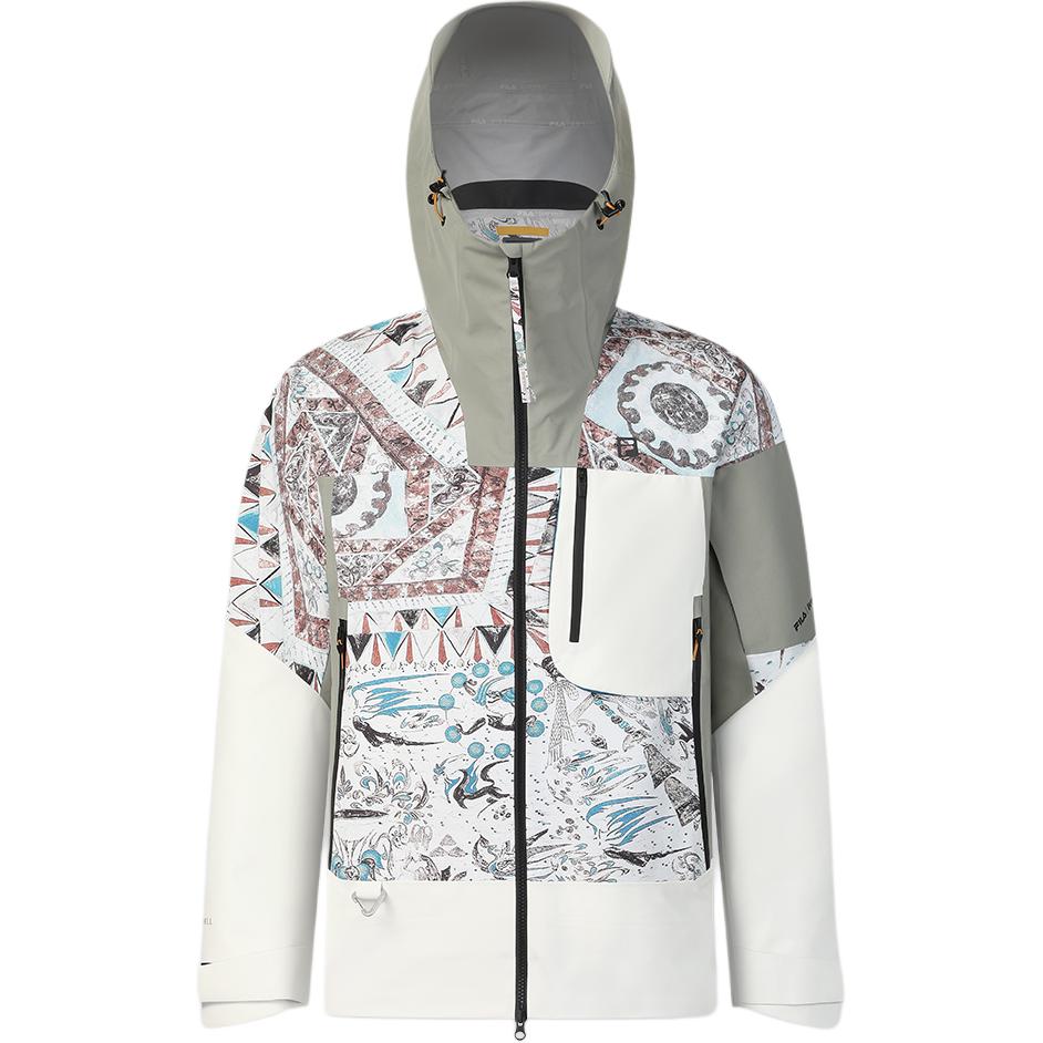 Fila X Музей Дуньхуан Серия Explore Модная Удобная Свободная Универсальная Куртка Мужская Куртка Белоснежная A11M517719F-TW